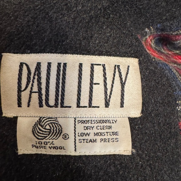 VTG Women's 12/14 Black Charcoal Union Made In USA Thick 100% Wool Long Trench - Picture 9 of 16